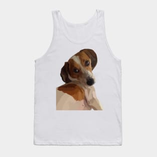 Cute brown and White puppy Tank Top